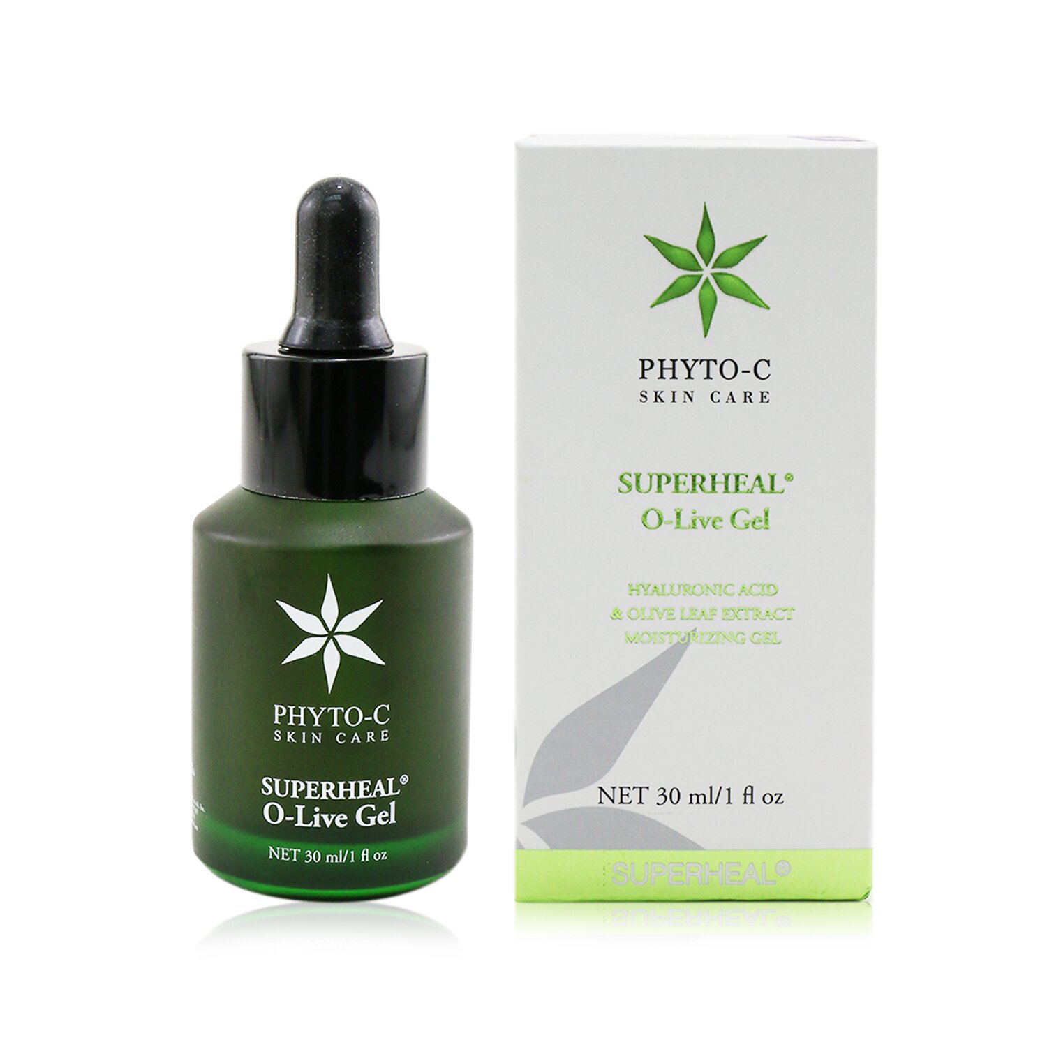 Phyto-C Superheal O-Live Gel (Hyaluronic Acid & Olive Leaf Extract Moisturizing Gel) 30ml/1oz