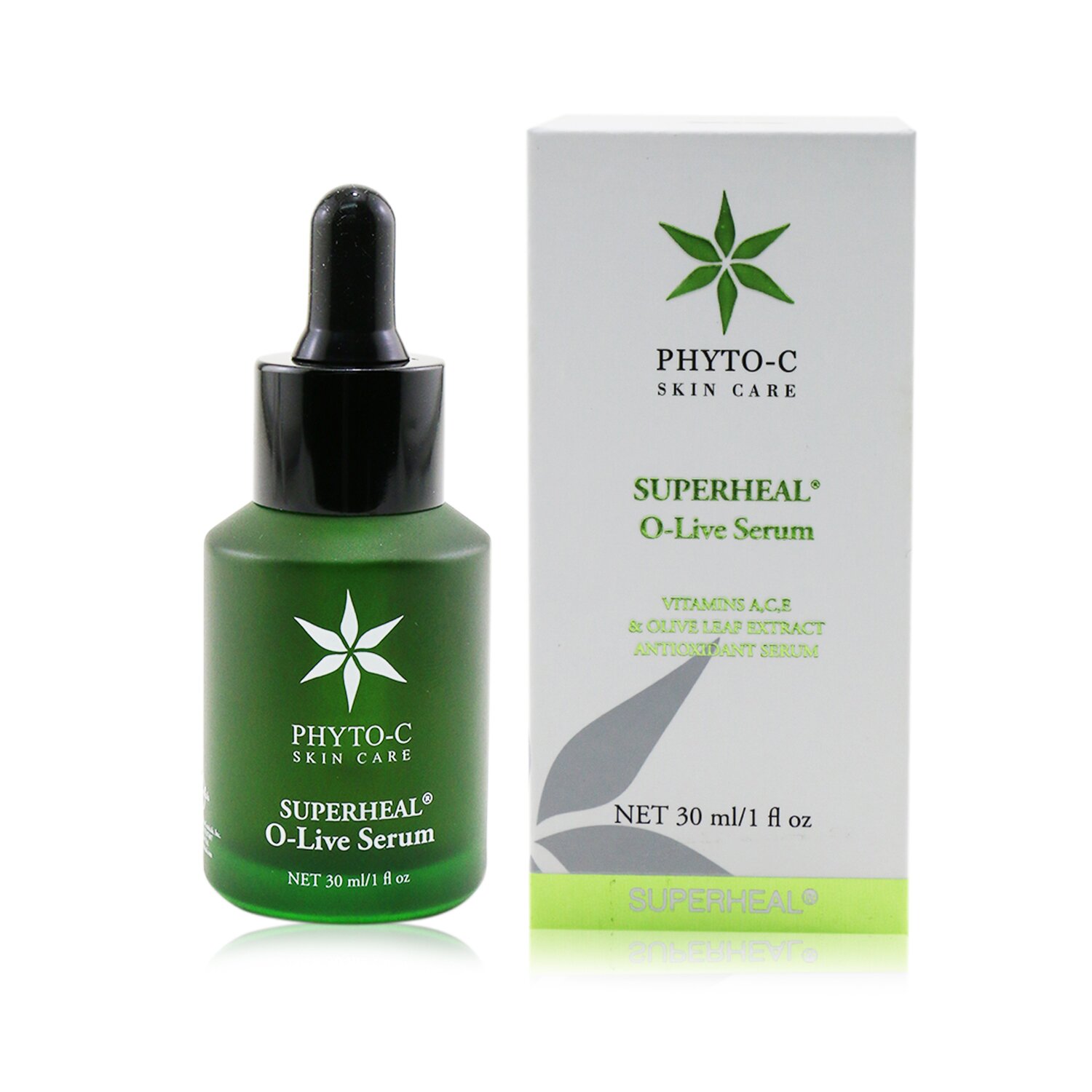 Phyto-C Superheal O-Live Serum (Vitamins A,C,E & Olive Leaf Extract Antioxidant Serum) 30ml/1oz