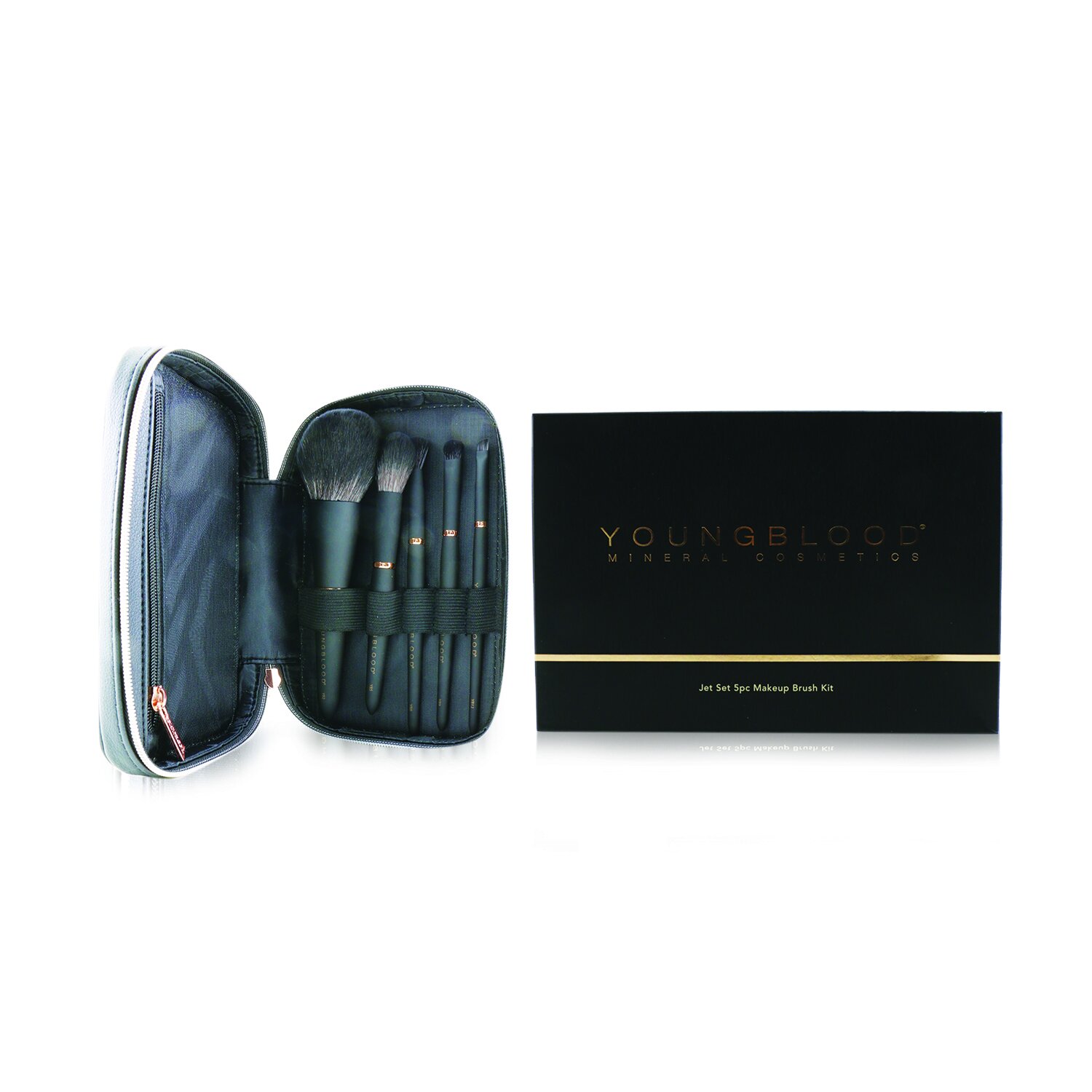 Youngblood 漾布拉 Jet Set 5pc 化妝刷套裝 5pcs+1bag