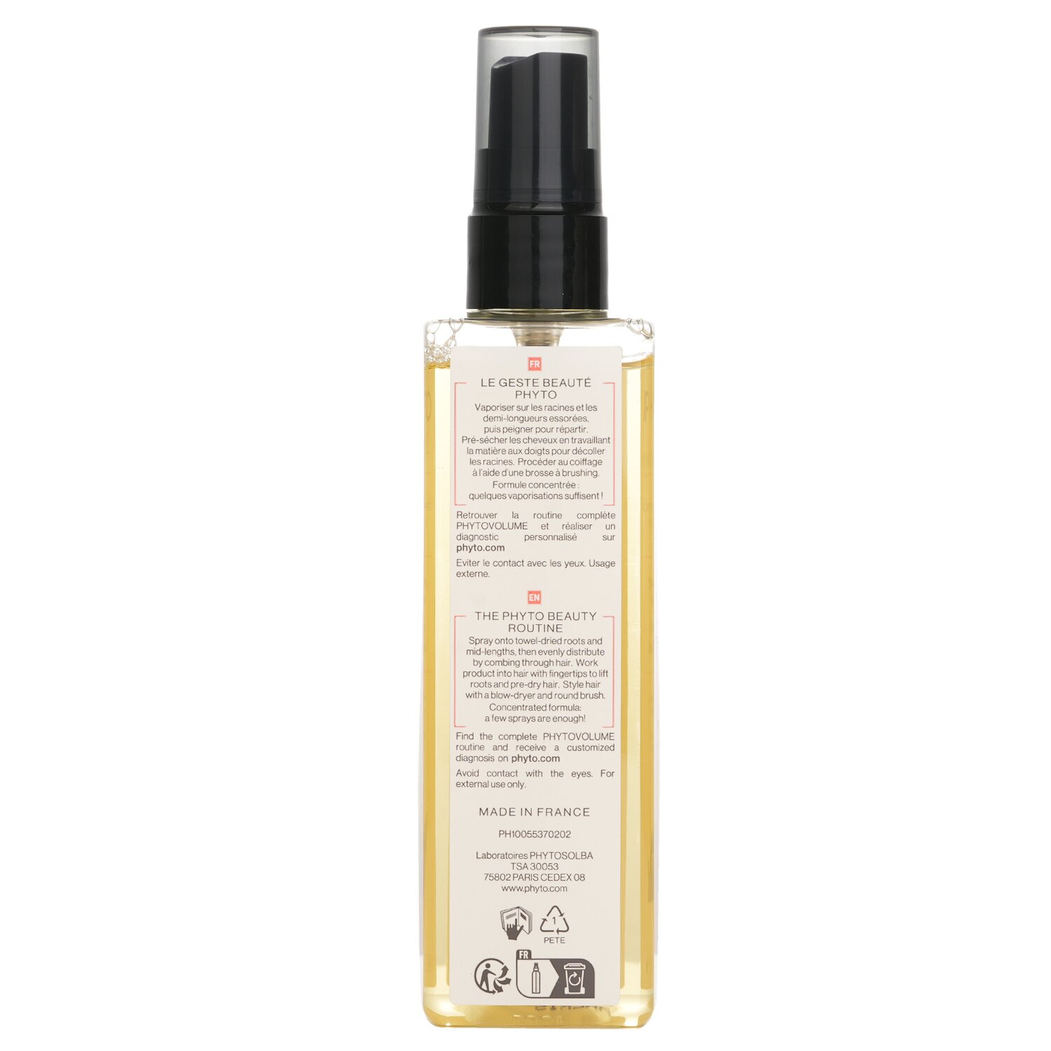 Phyto Volume Volumizing Styling Spray (Fine, Flat Hair)(Random Packaging) 150ml/5.07oz