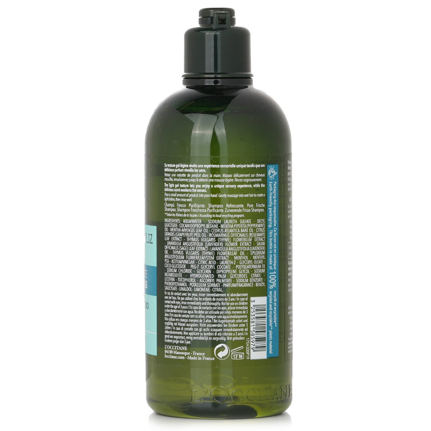L'Occitane Aromachologie Təmizləyici Təravət Şampunu (Normaldan Yağlı Saçlara) 300ml/10.1oz