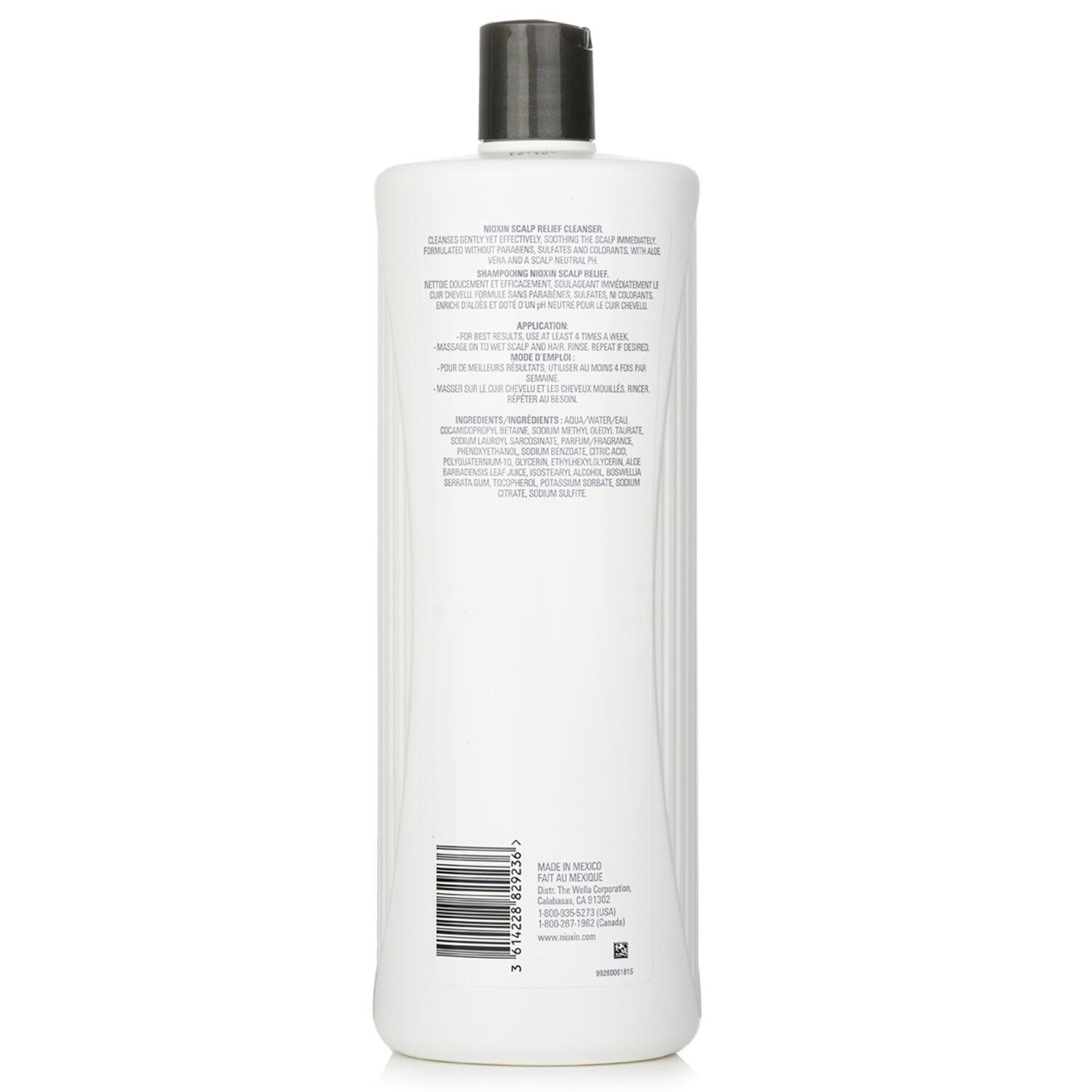 Nioxin Scalp Relief Cleanser (For Sensitive Scalp) (Random Packaging) 1000ml/33.8oz