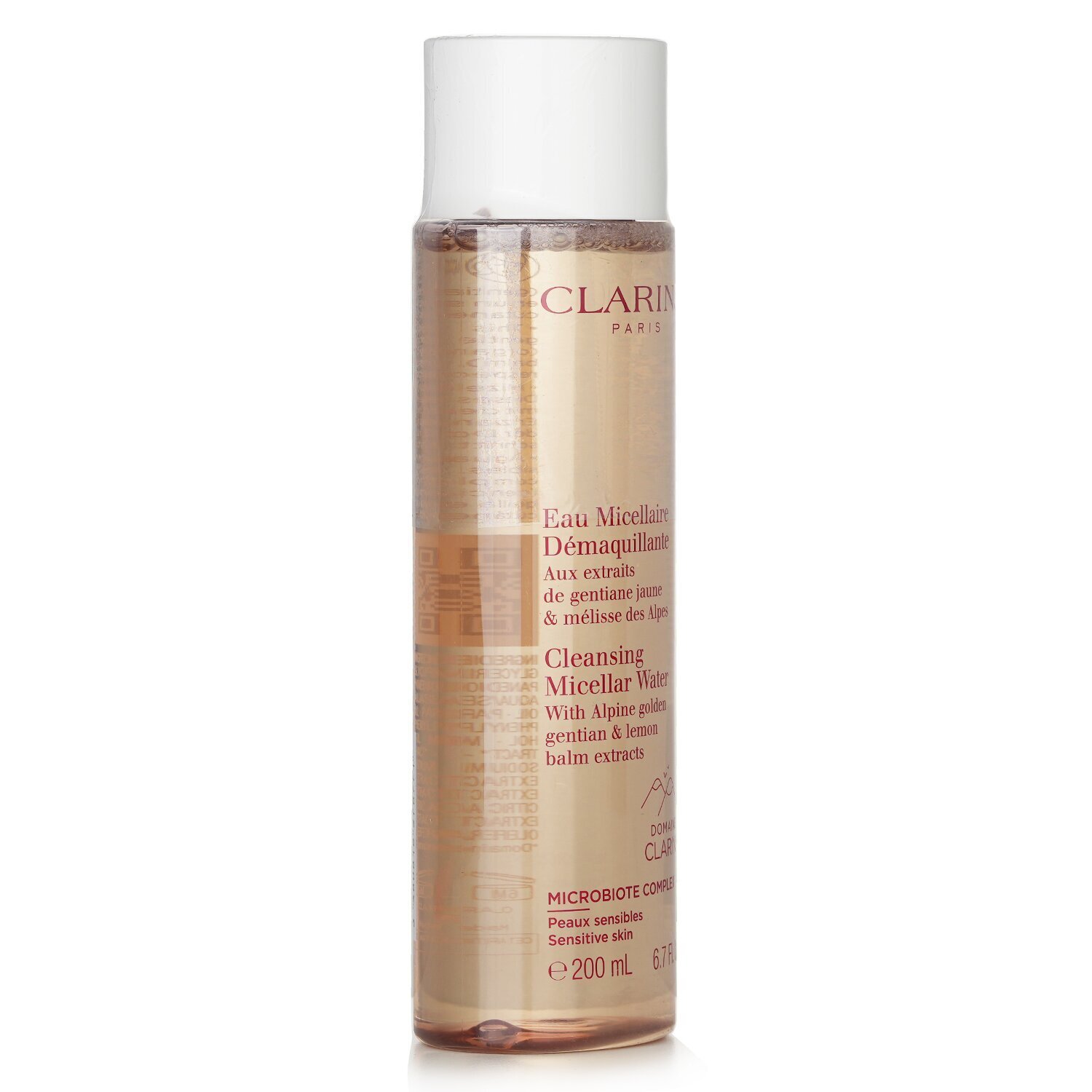 Clarins Cleansing Micellar Water with Alpine Golden Gentian & Lemon Balm Extracts - Sensitive Skin(Random Packaging) 200ml/6.7oz