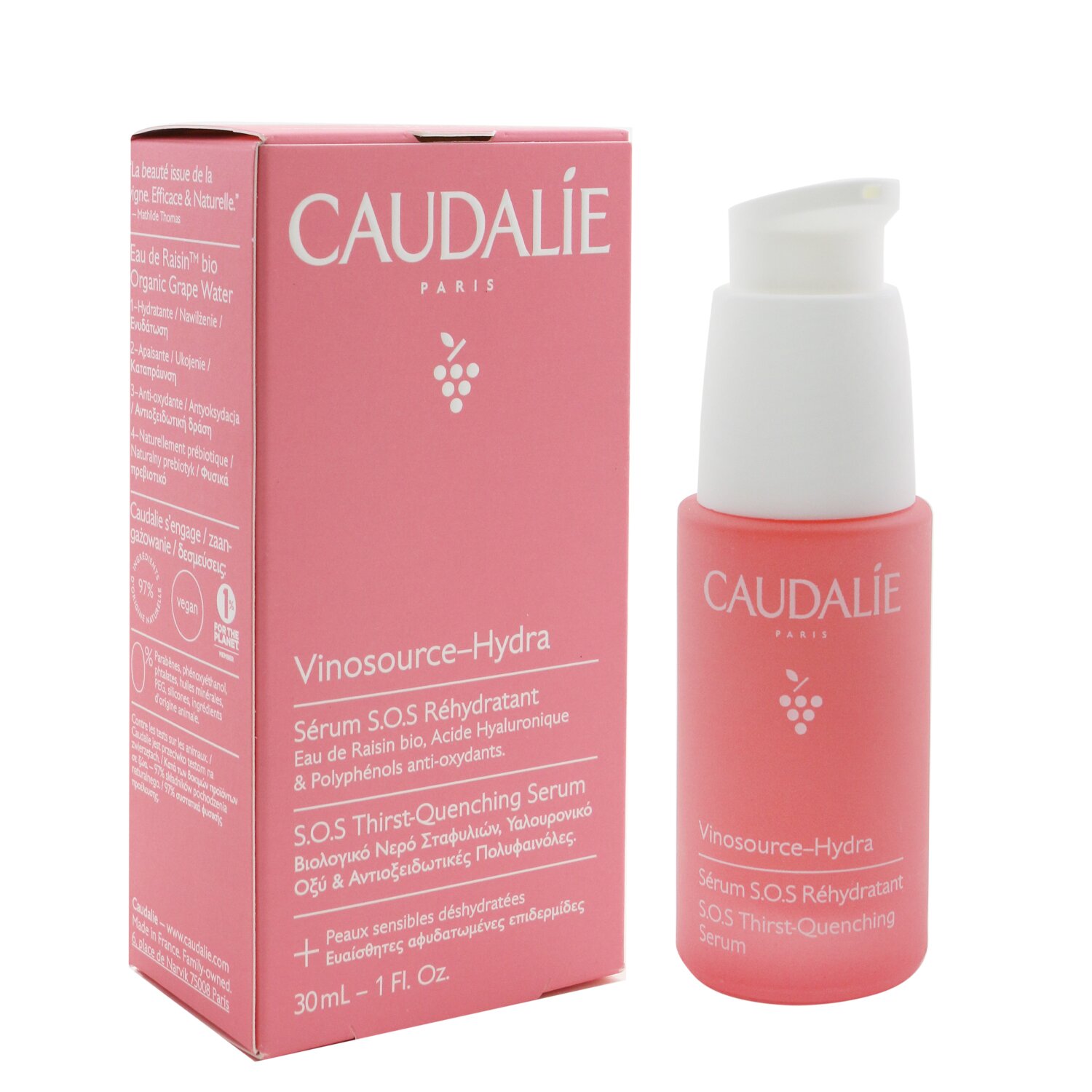 Caudalie Vinosource SOS serum(Random Packaging) 30ml/1oz