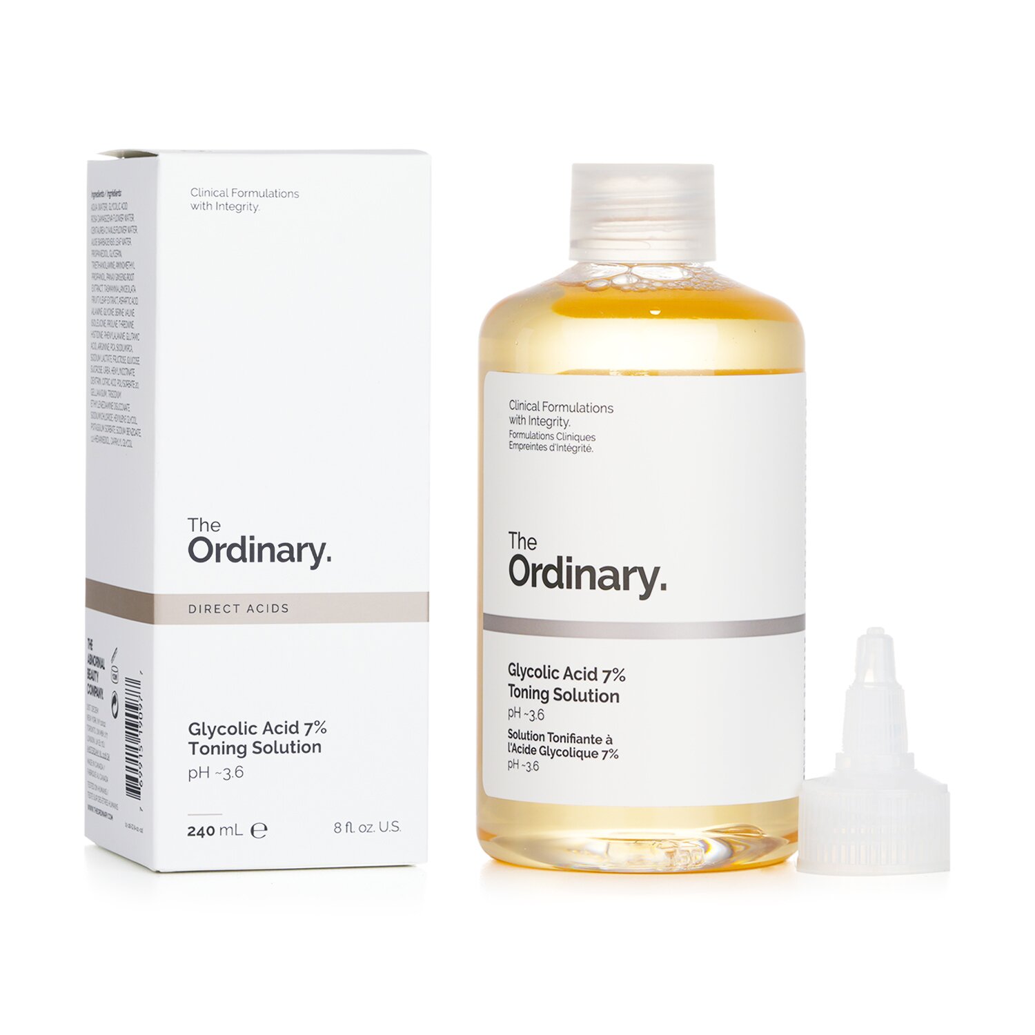 The Ordinary Glycolic Acid 7% Exfoliating Toner(Random packaging) 240ml/8oz