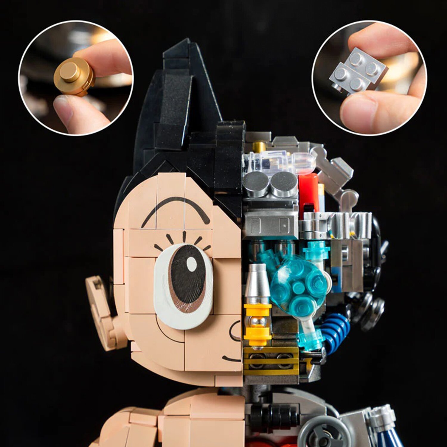 Pantasy Astro Boy Mechanical Clear Building Bricks Set 15*14*32cm