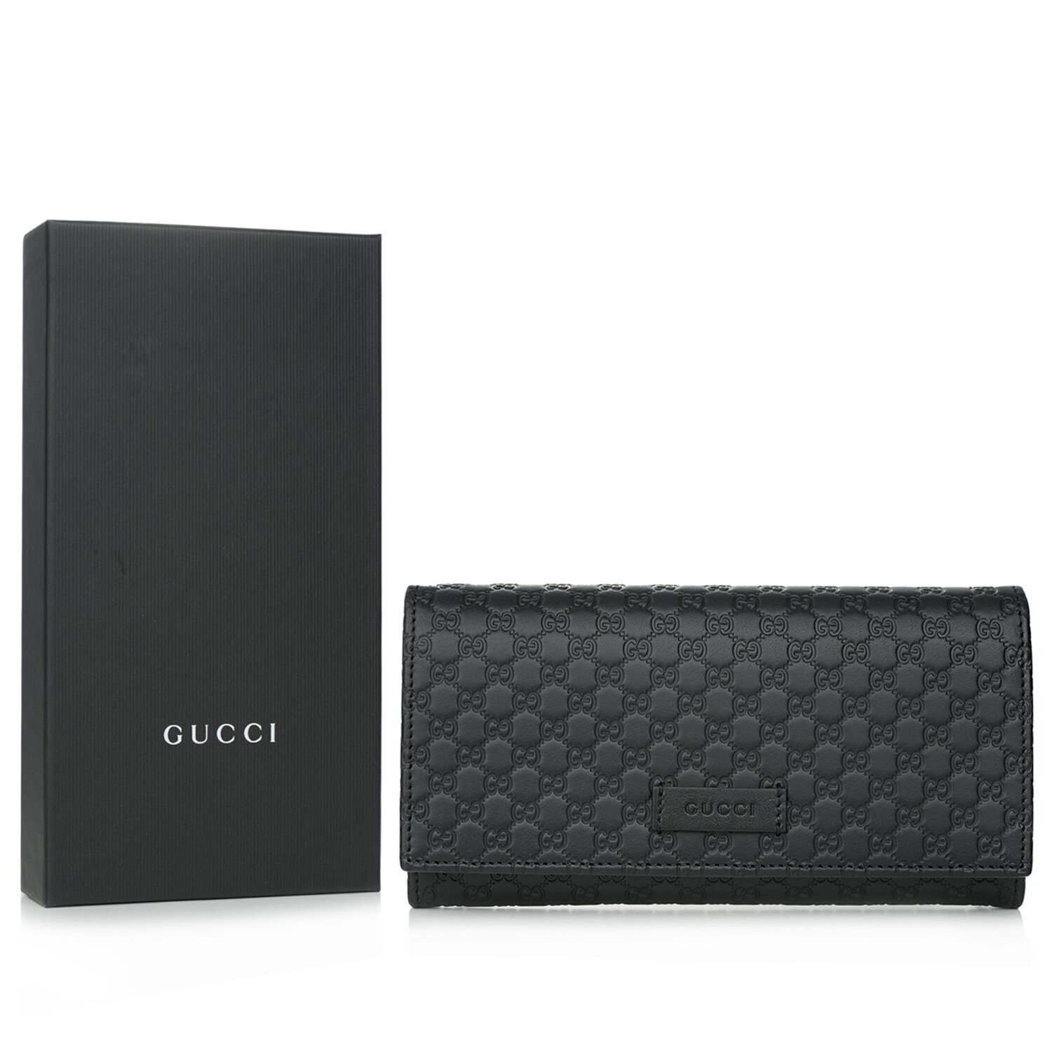 Gucci Gucci Micro Shima Bifold Wallet 449396 Black