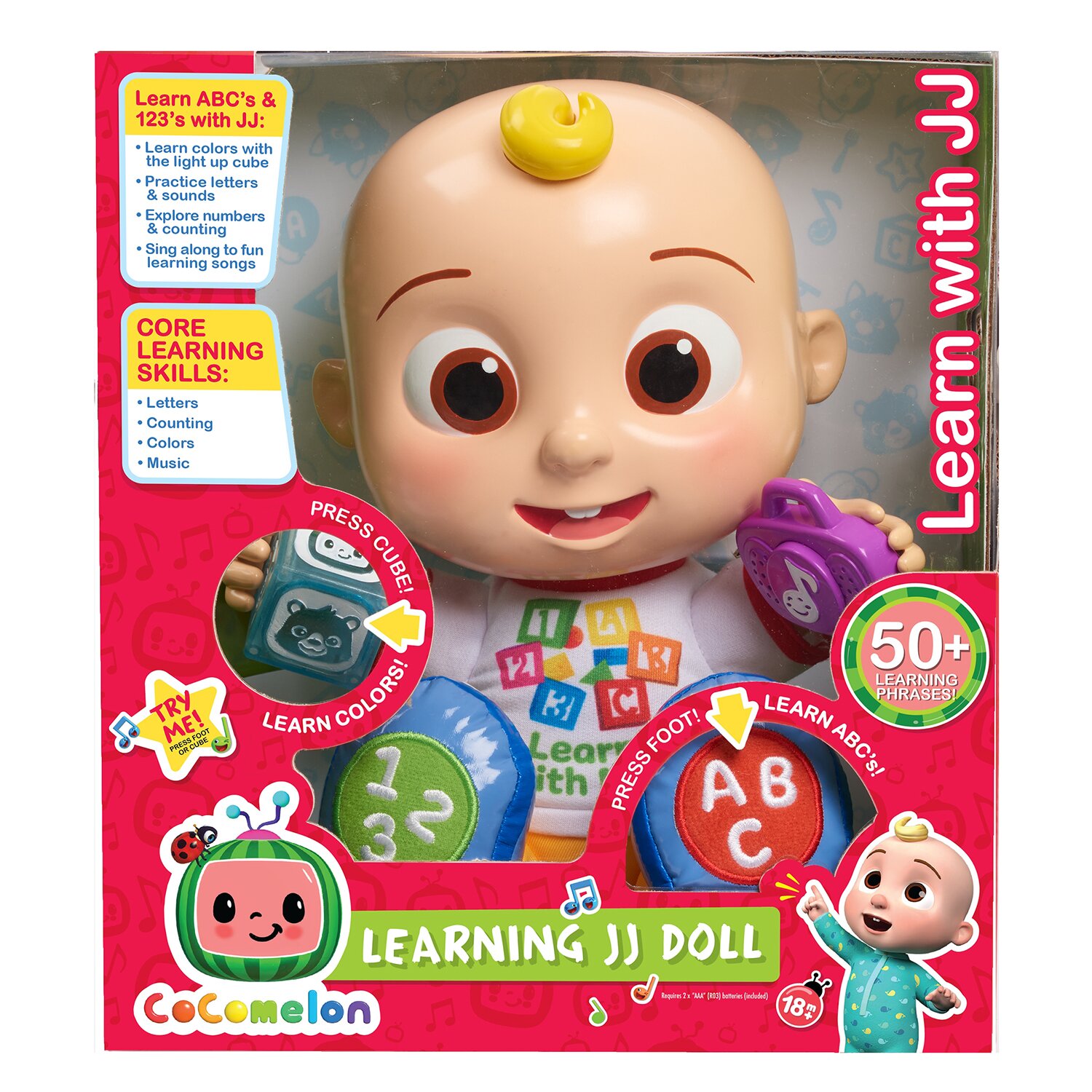 Cocomelon Learning JJ Doll 17x26x29cm