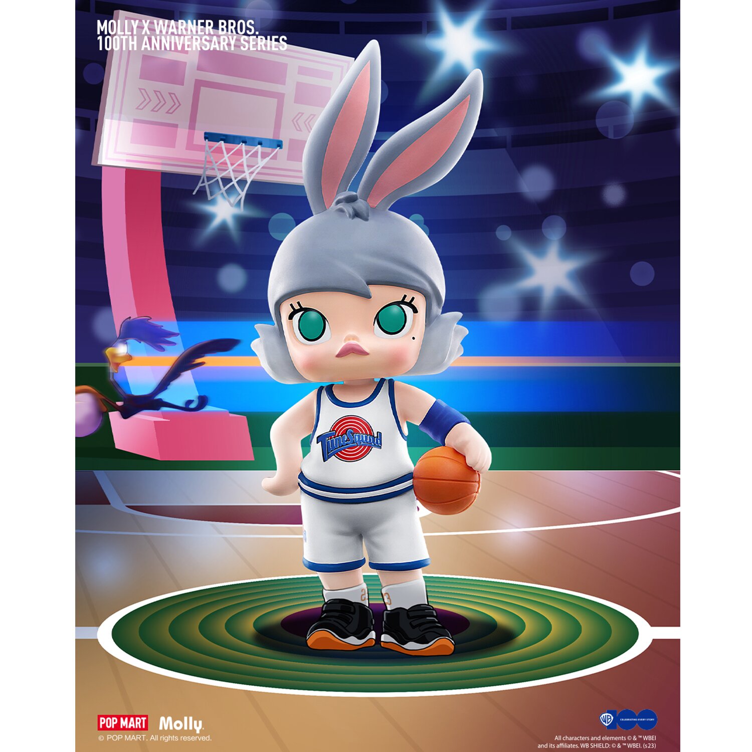 Popmart MOLLY × Warner Bros 100th Anniversary Series Figures (Individual Blind Boxes) 7x11x7cm