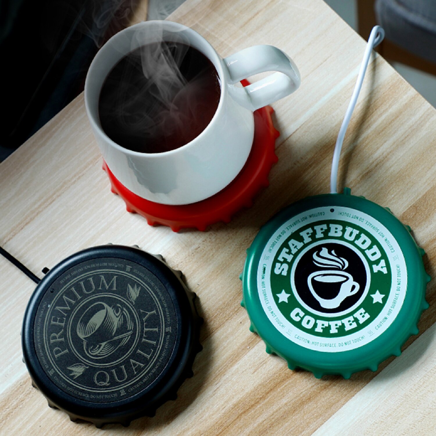 Happythings USB Mug Warmer - Red 11x11x2cm