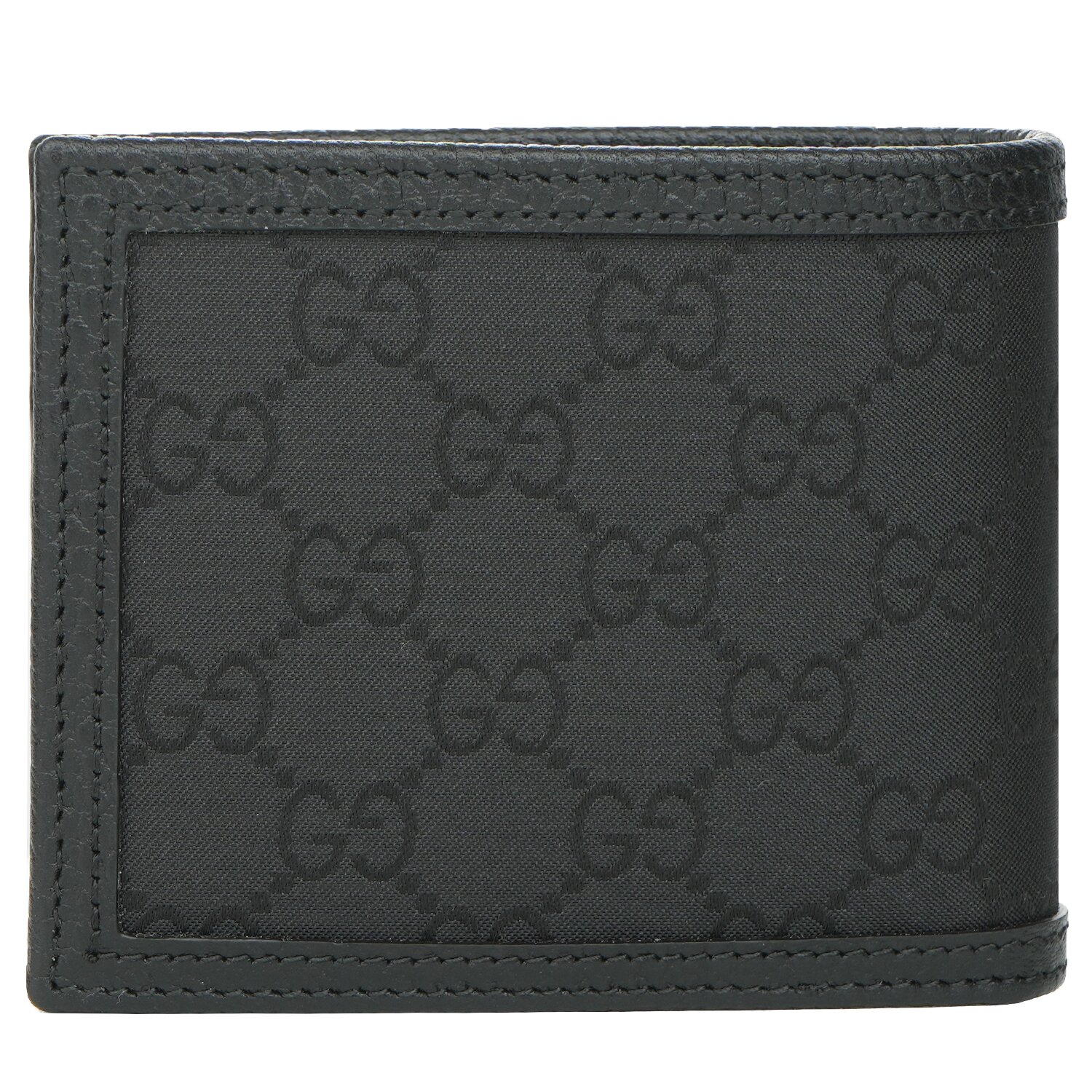 Gucci Signature Bifold Wallet 260987 Black Black