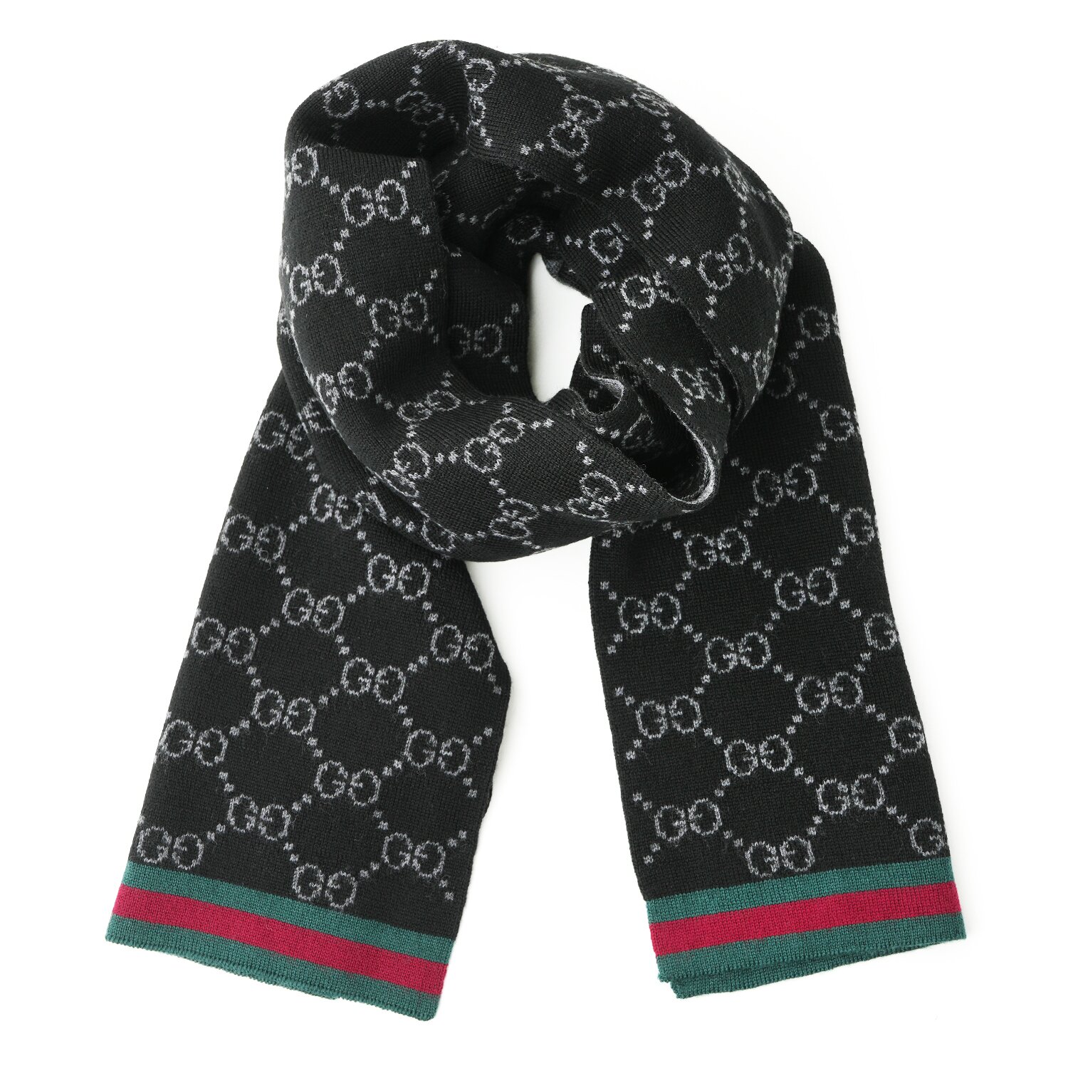 Gucci Unisex Guccissima Scarf 325806 Graphite
