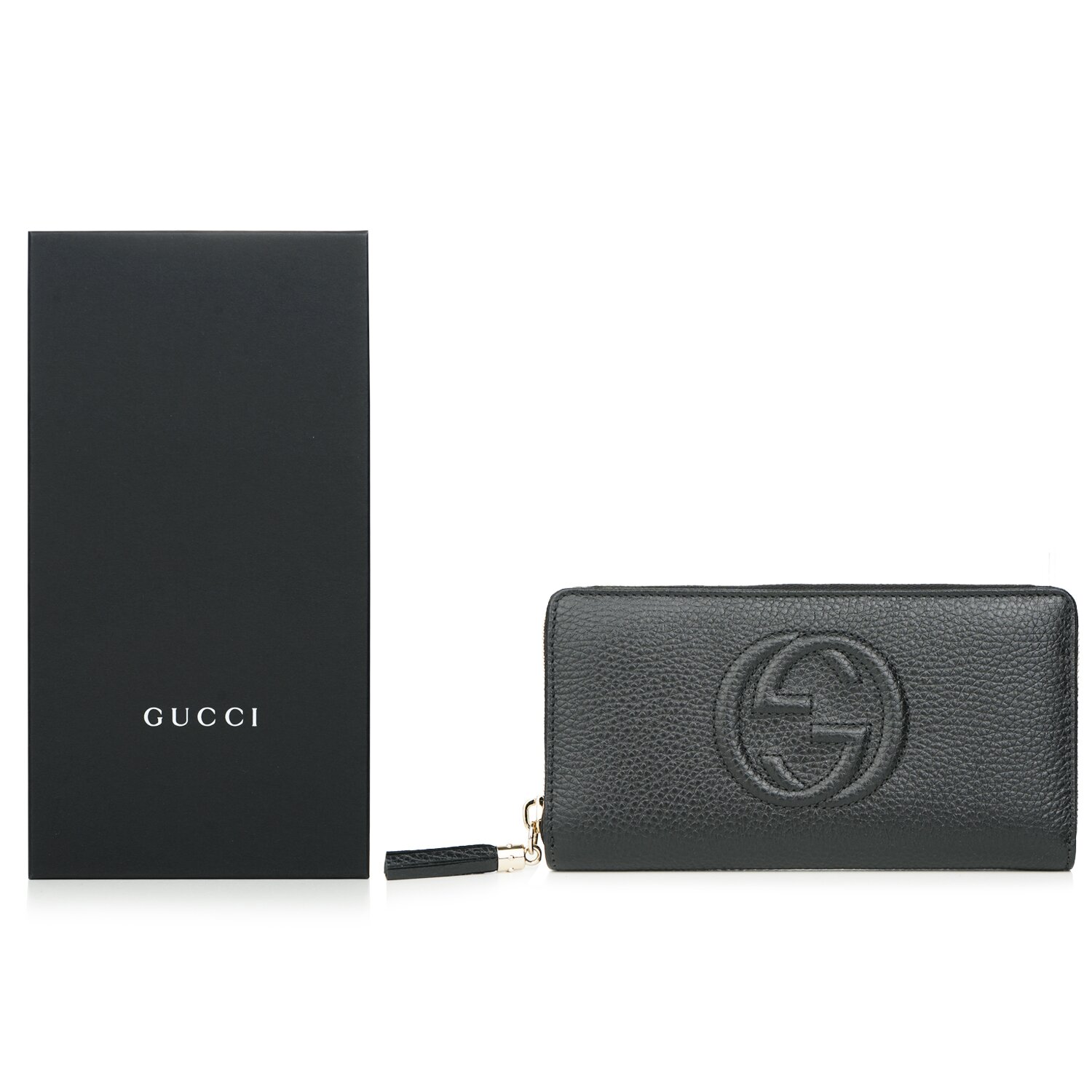 Gucci GG Long Zippy Wallet 598187 - Black Black