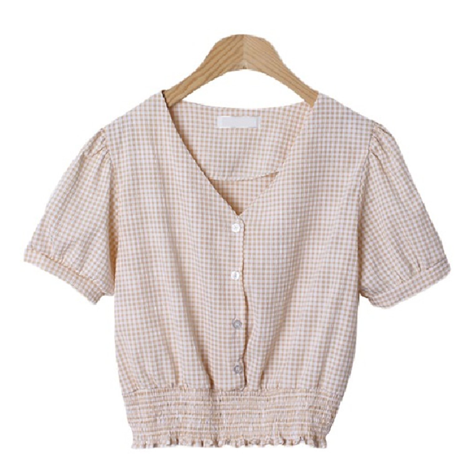 Trendywhere Check Crop Top Free (XS-M)