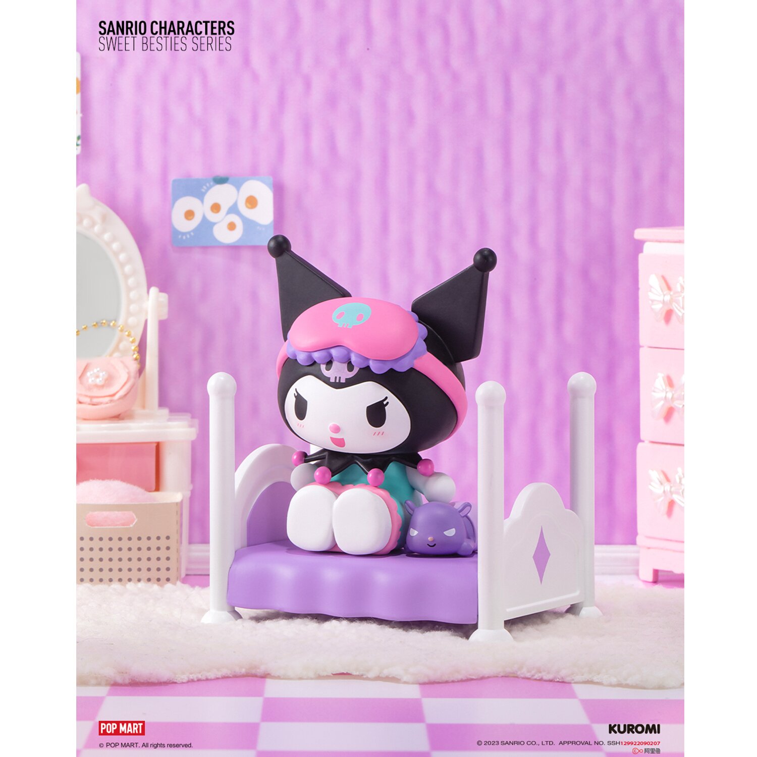 Popmart Sanrio characters Sweet Besties Series - (Case of 12 Blind Boxes) 27x11x20cm