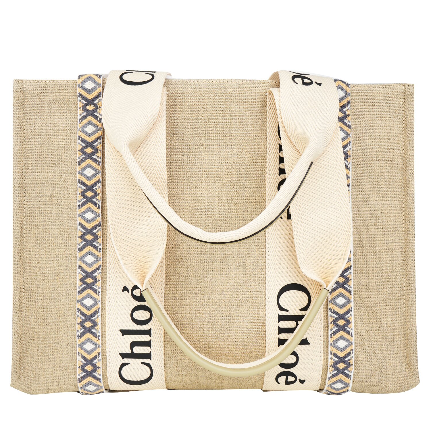 Chloe Medium Woody Tote Bag Slate Grey