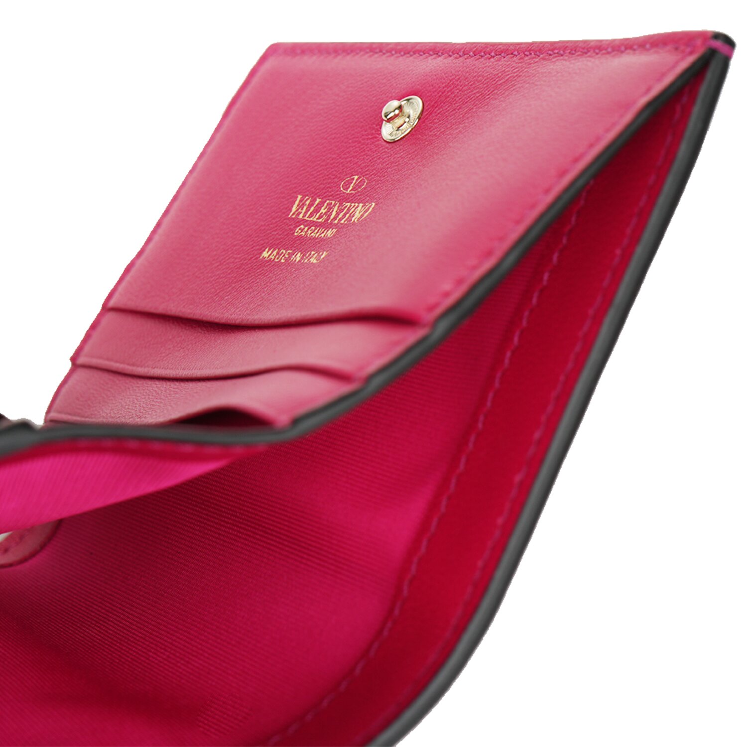 Valentino Garavani Valentino Flap French Wallet -Fushcia Fushcia