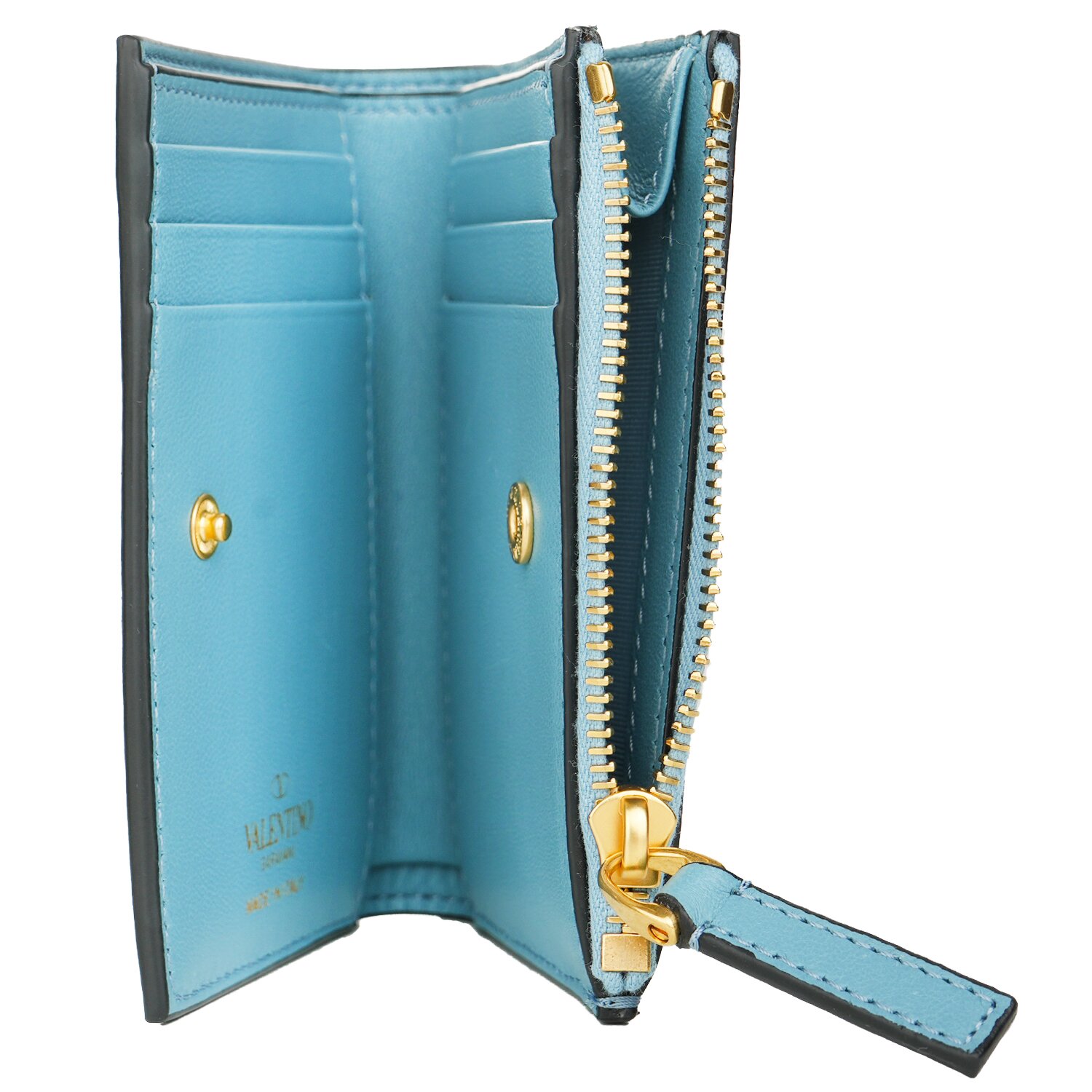 Valentino Garavani Valentino French Wallet Blue Blue