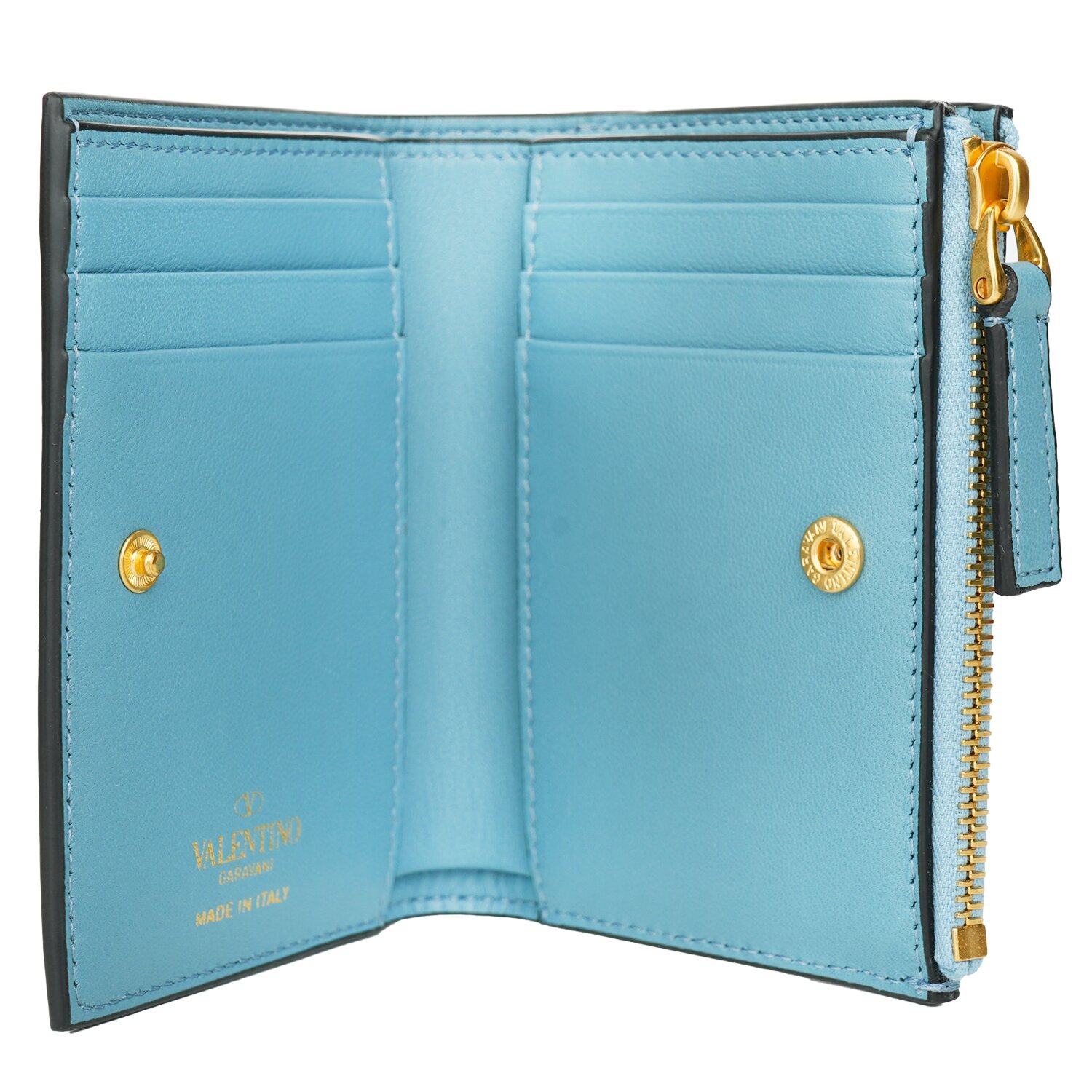 Valentino Garavani Valentino French Wallet Blue Blue