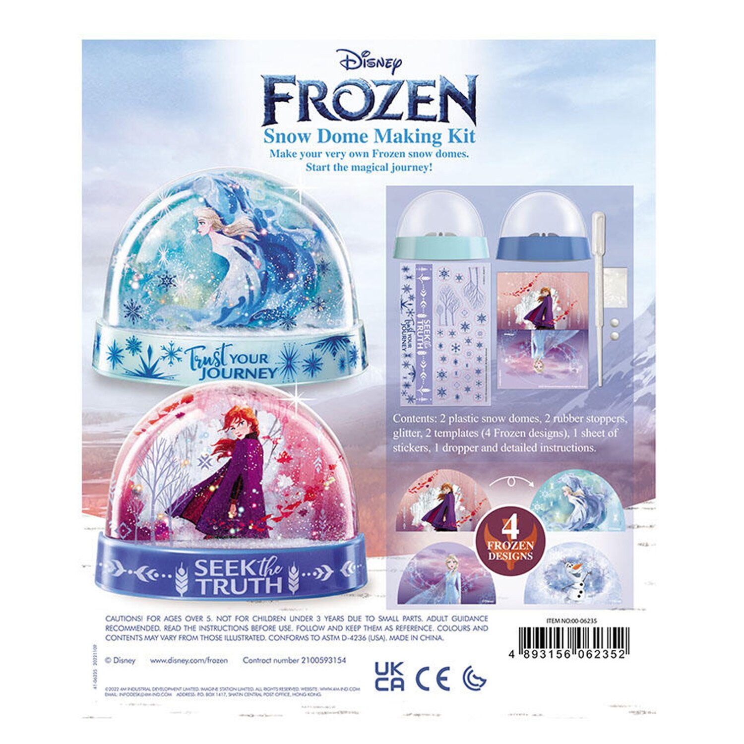 4M Disney/Frozen/Snow Dome Making Kit 18x21x5cm