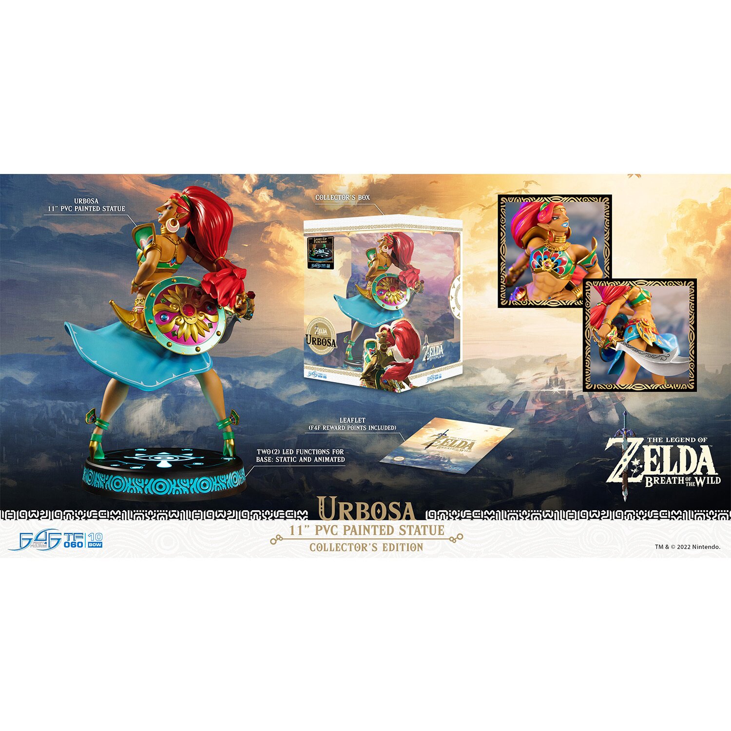 FIRST 4 FIGURES The Legend of Zelda: Breath of the Wild: Urbosa (Collector's edition) 29x18x20cm