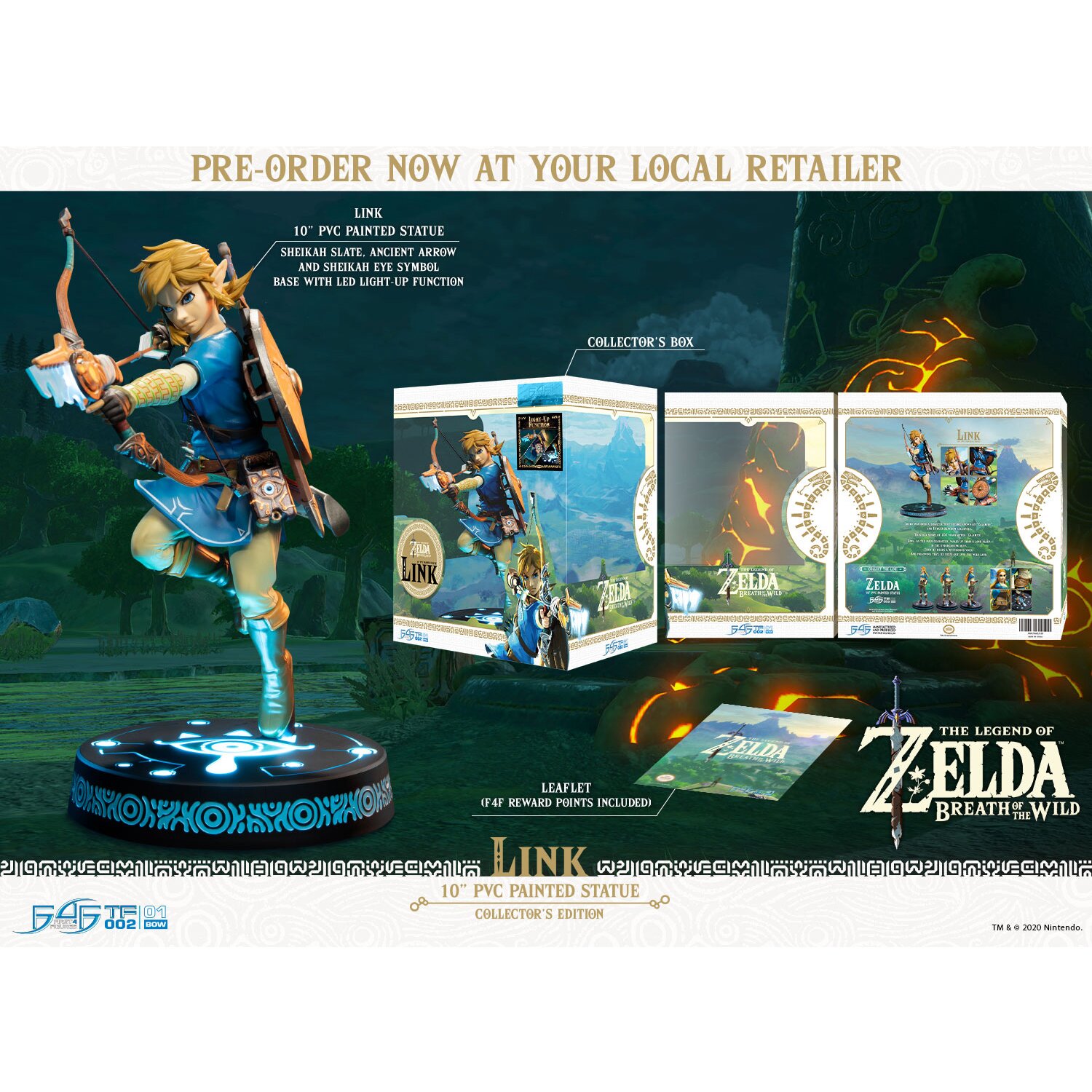 FIRST 4 FIGURES The Legend of Zelda: Breath of the Wild: Link (Collector's edition) 25x14x23cm